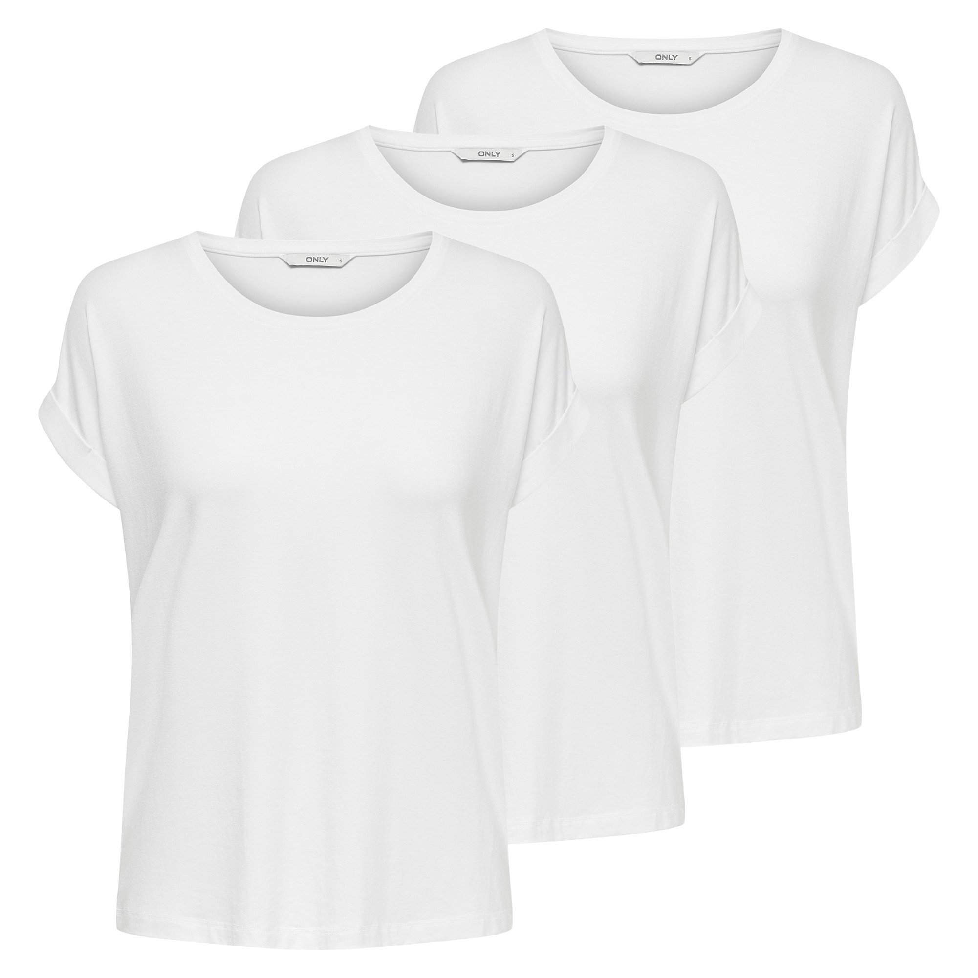 ONLMOSTER O-NECK TOP 3P Damen T-Shirt - Bild 1