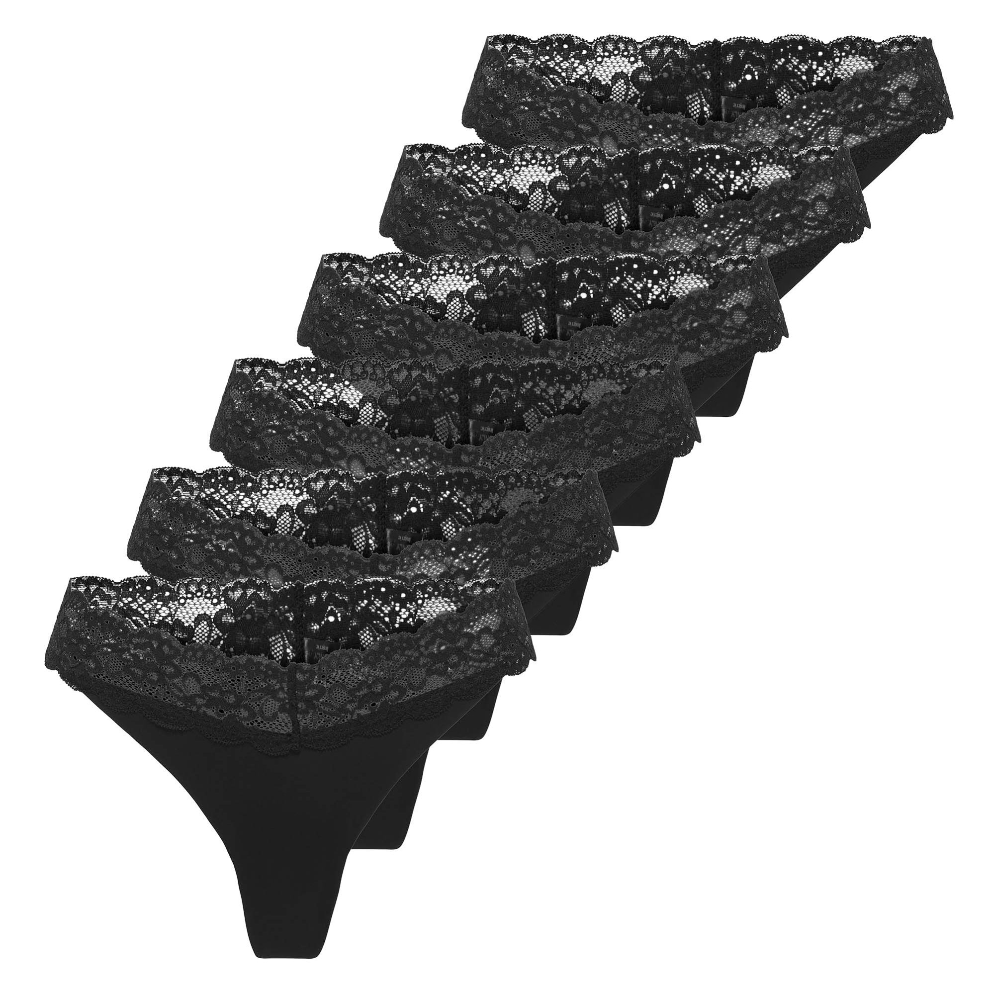 ONLCHLOE LACE THONG 6P Damen String - Bild 1