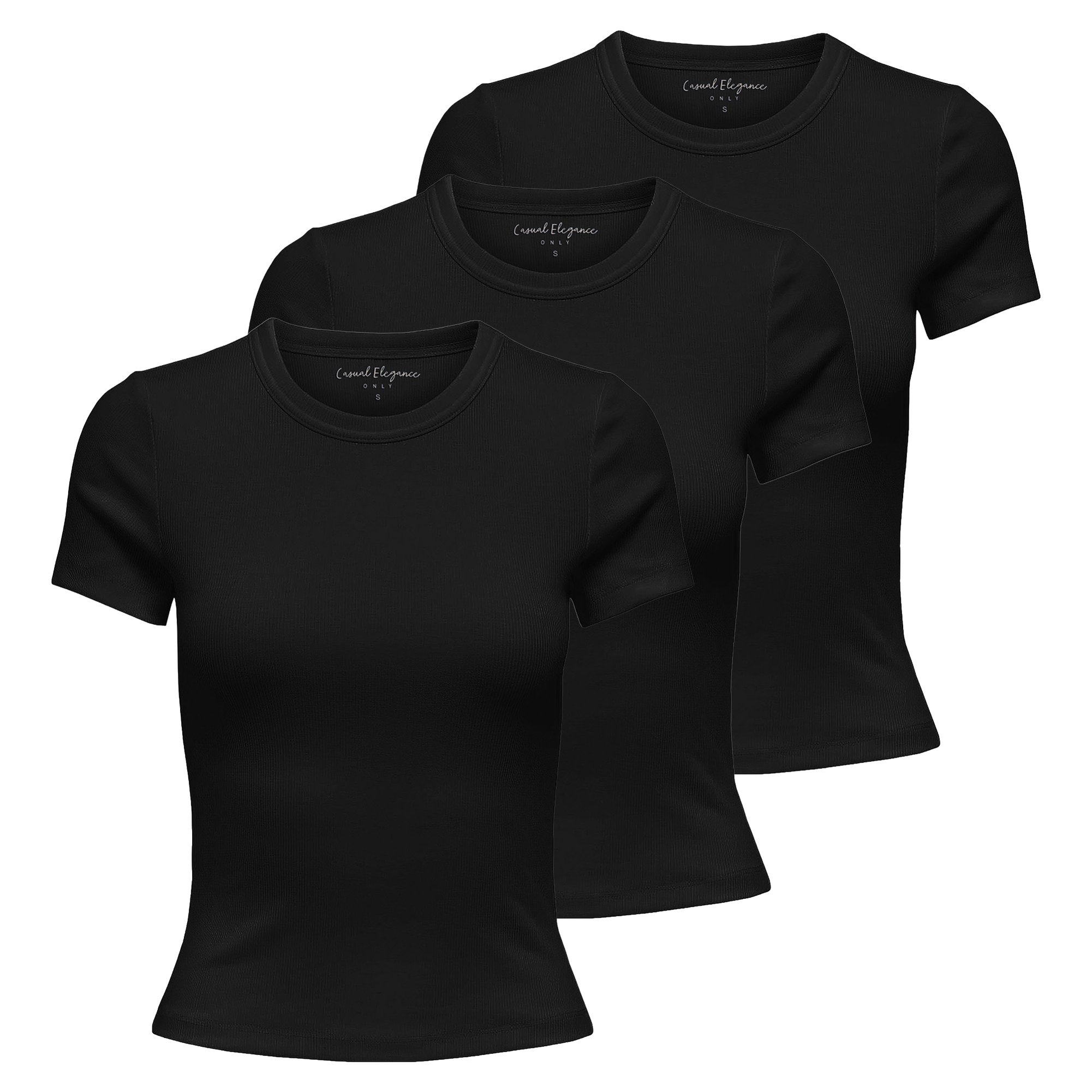 ONLVAL LIFE O-NECK TOP 3P Damen T-Shirt - Bild 1