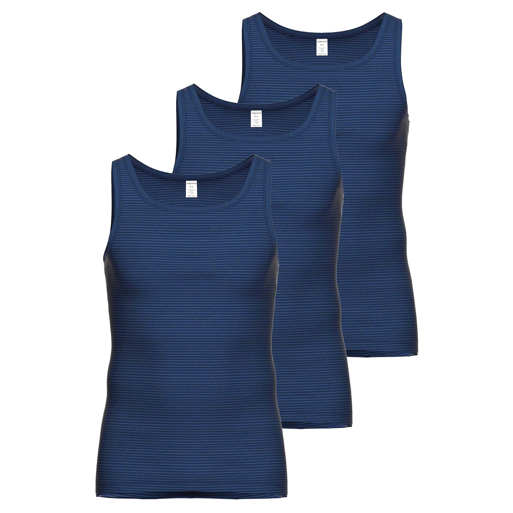 Jeans Unterhemden 3P Herren Unterhemd