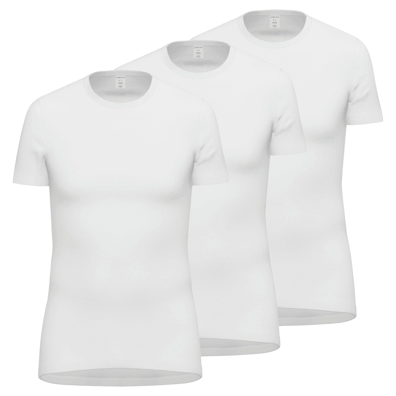 Feinripp T-Shirt 3P Herren T-Shirt
