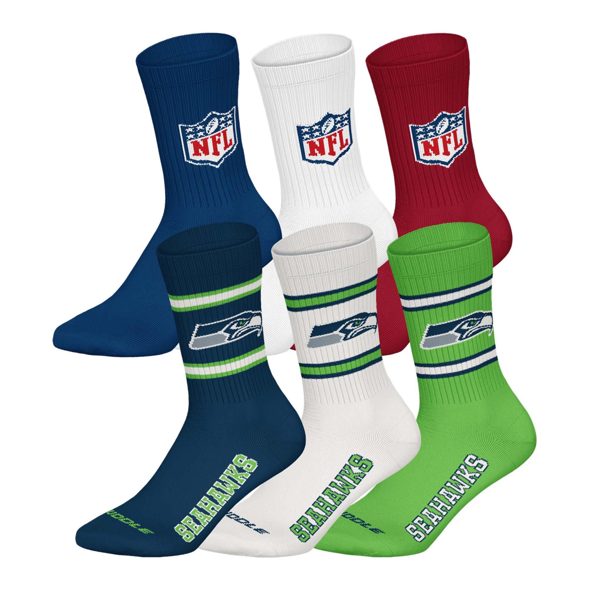 NFL 6Pack Crew Socks Unisex Socken - Bild 1