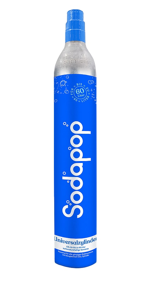 SODAPOP Wassersprudler Logan matt schwarz, 2x 850ml + 1x 600ml Glasflaschen + 1x CO² Zylinder online kaufen bei Netto