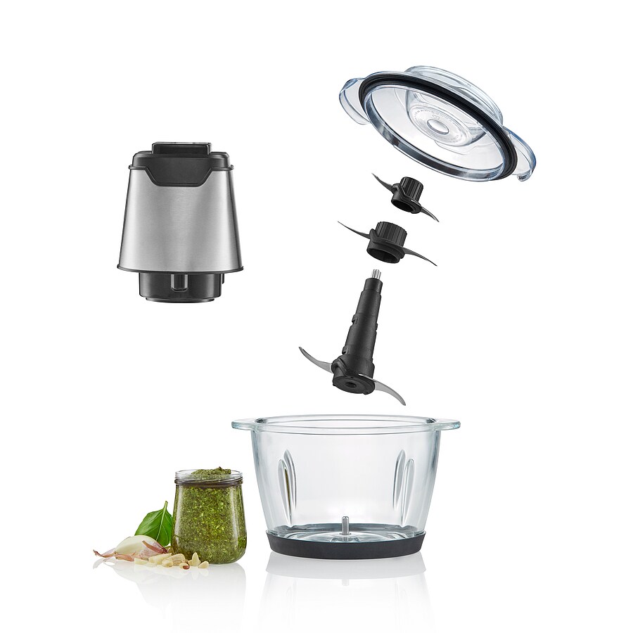 WILFA Multi-Zerkleinerer ESSENTIAL MINI, 1.2 Liter, 400W, MC3B-400S, silber