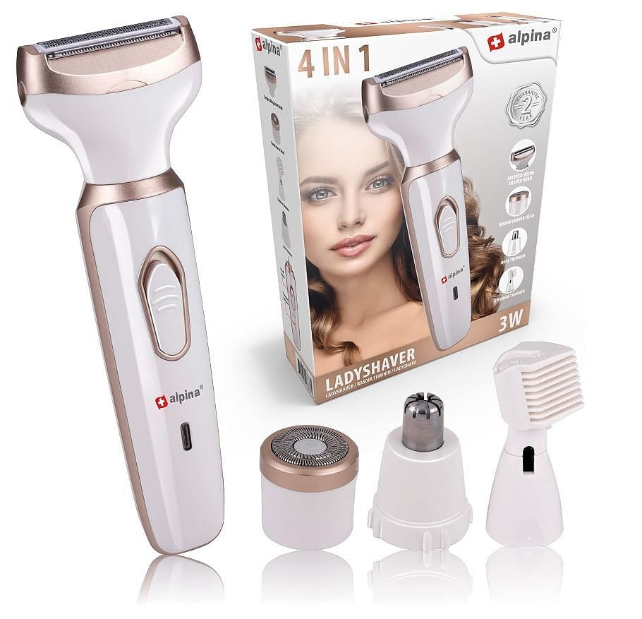 ALPINA Damenrasierer Set, Wei&szlig;-Rose Gold - Bild 1
