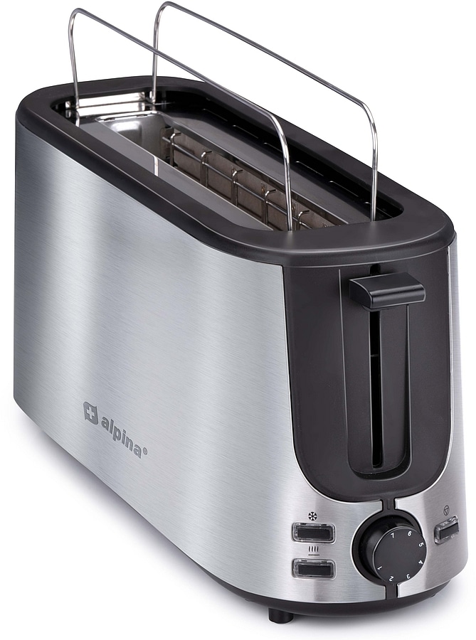 ALPINA Toaster, 230V, 1000W, Edelstahl - Bild 1