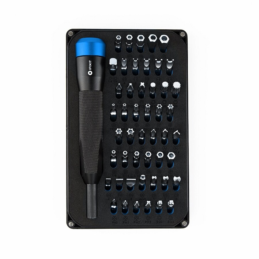 IFIXIT Mahi Kit, Präzisions Bit Set mit 48 Bits, 1/4“ Driver | 00856235006719