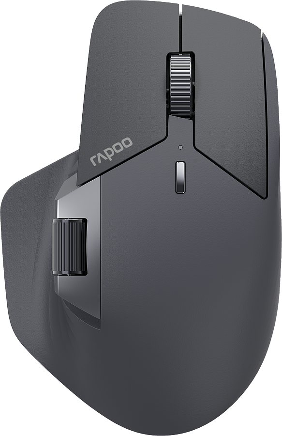 RAPOO MT760L - rechargeable Mouse Wireless, Bluetooth Light Black - Bild 1