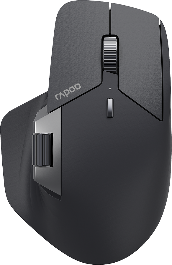 RAPOO MT760M - rechargeable Mouse Wireless, Bluetooth Light Black - Bild 1