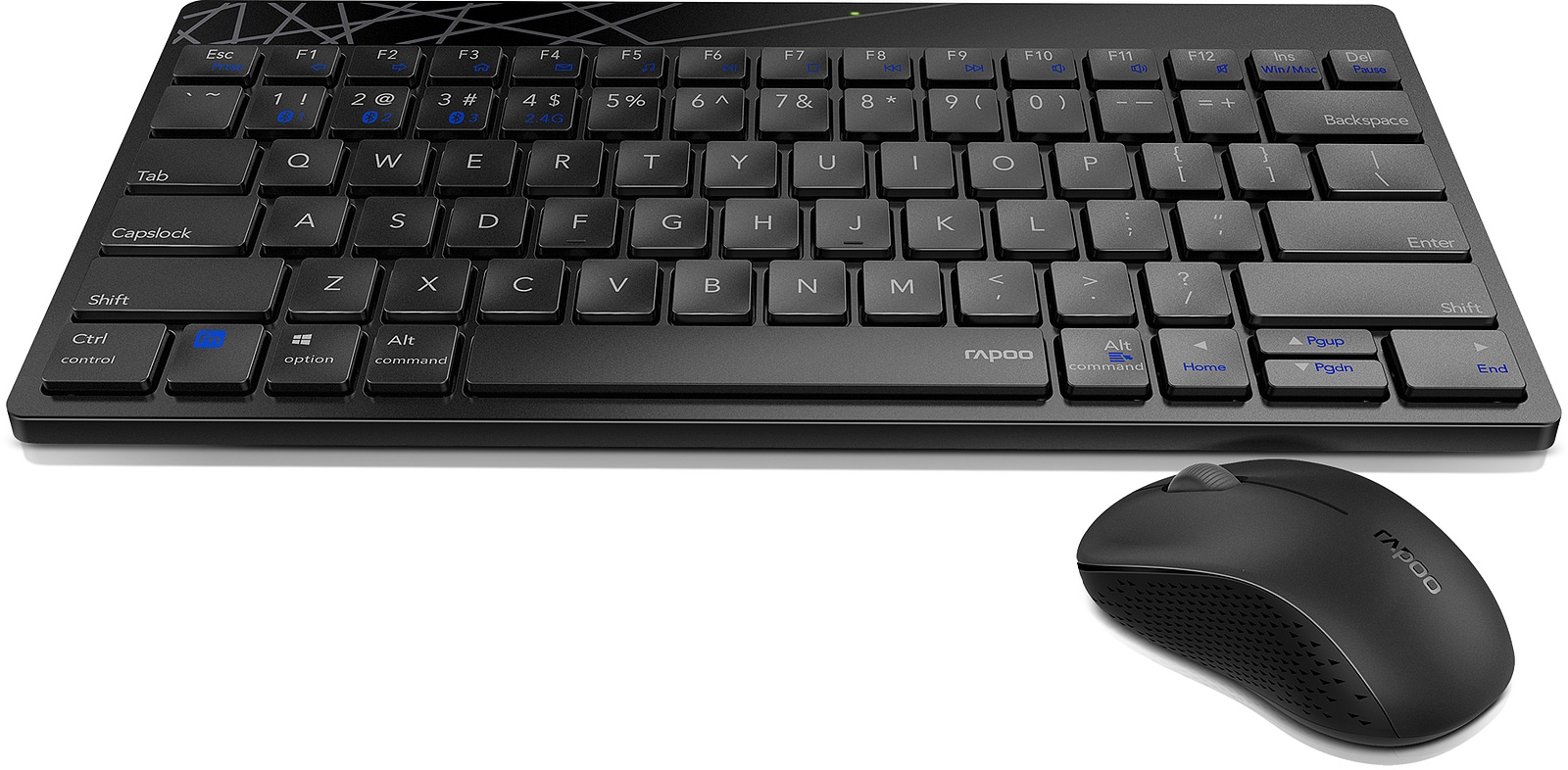 RAPOO 8000M.DE.BLCK Wireless Multi-Mode Mini Combo set - Bild 1