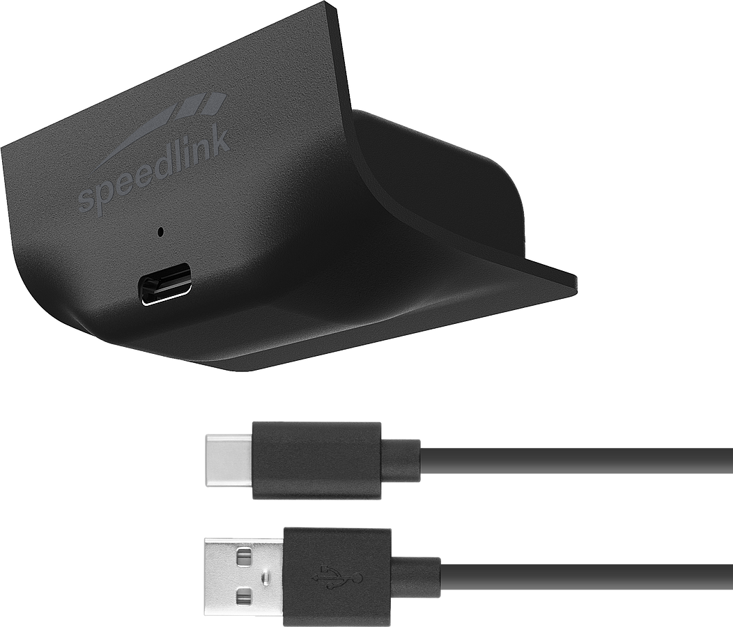 SPEEDLINK PULSE X Play & Charge Kit for XBox Series X/S, black - Bild 1