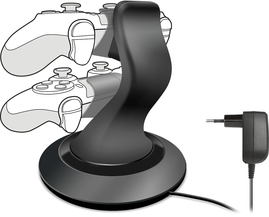 SPEEDLINK TWINDOCK Charging System with A/C Adapter - for PS4, black - Bild 1