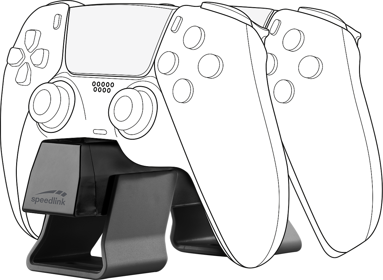 SPEEDLINK TWINDOCK Charger for PS5, black - Bild 1