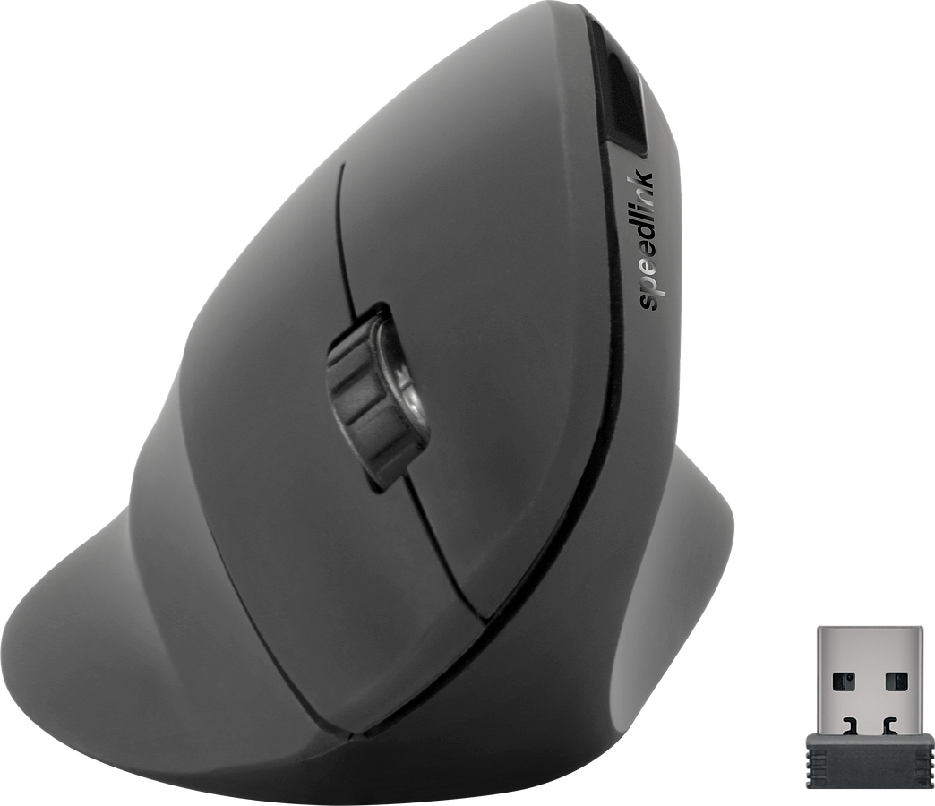 SPEEDLINK PIAVO Ergonomic Vertical Mouse - Wireless, rubber-black - Bild 1