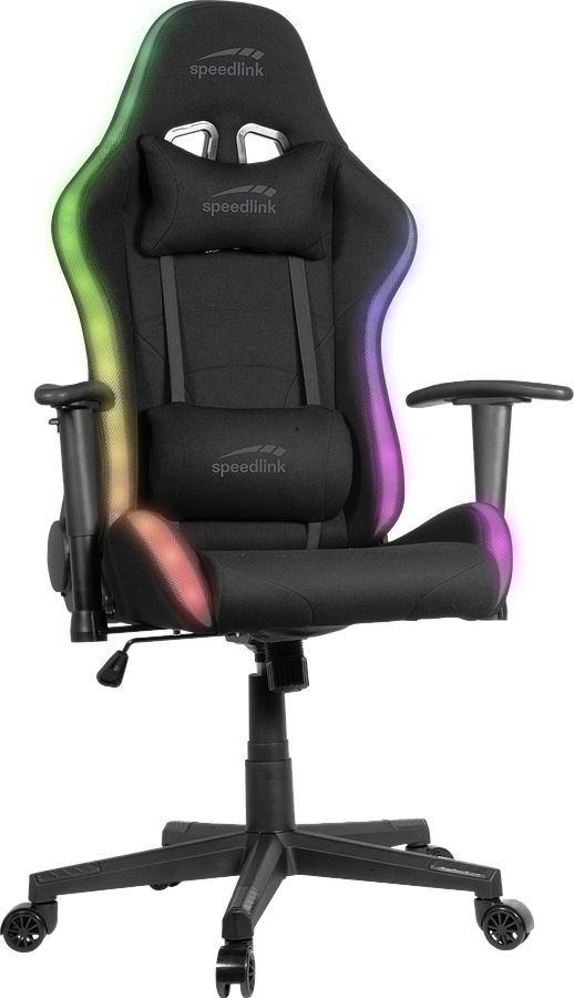 SPEEDLINK REGYS RGB Gaming Chair, black fabric - Bild 1