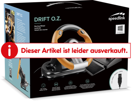 SPEEDLINK DRIFT O.Z. Racing Wheel PC, black-orange online kaufen bei Netto