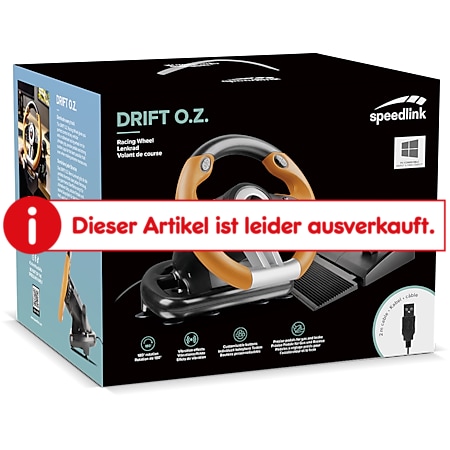 SPEEDLINK DRIFT O.Z. Racing Wheel PC, black-orange online kaufen bei Netto