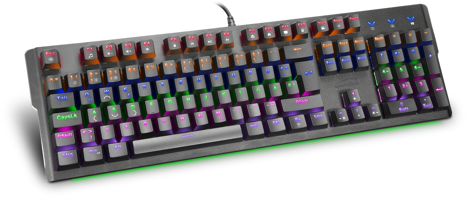 SPEEDLINK VELA RGB Mechanical Gaming Keyboard, black - DE Layout