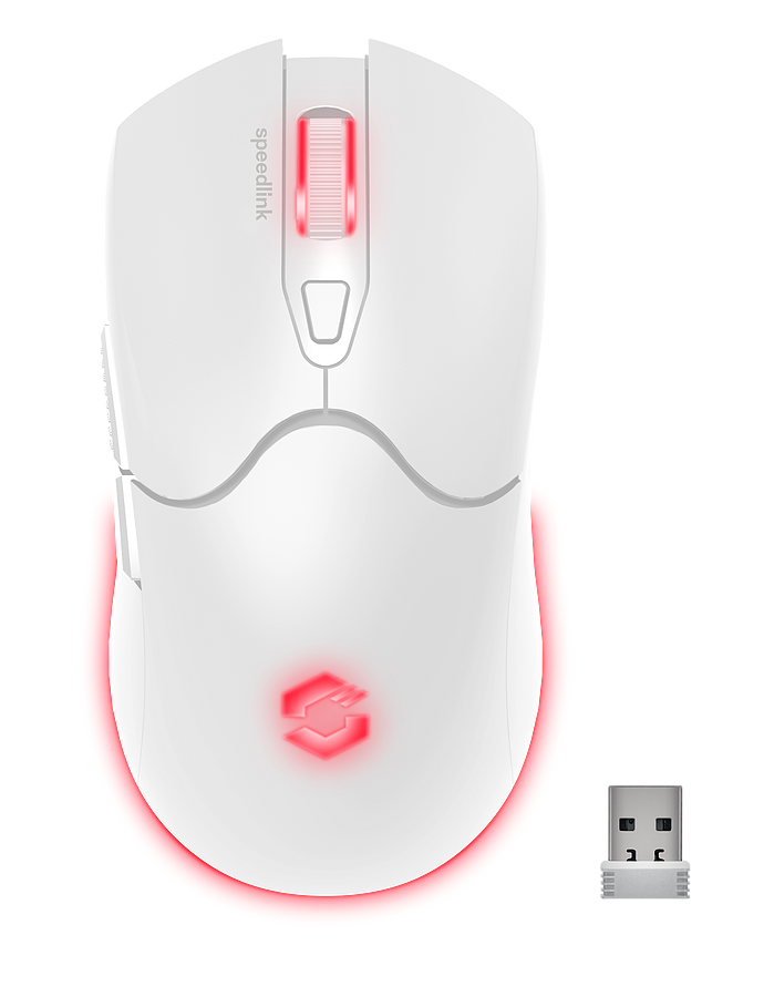 SPEEDLINK VELOX Rechargeable RGB Gaming Mouse - Wireless, white - Bild 1