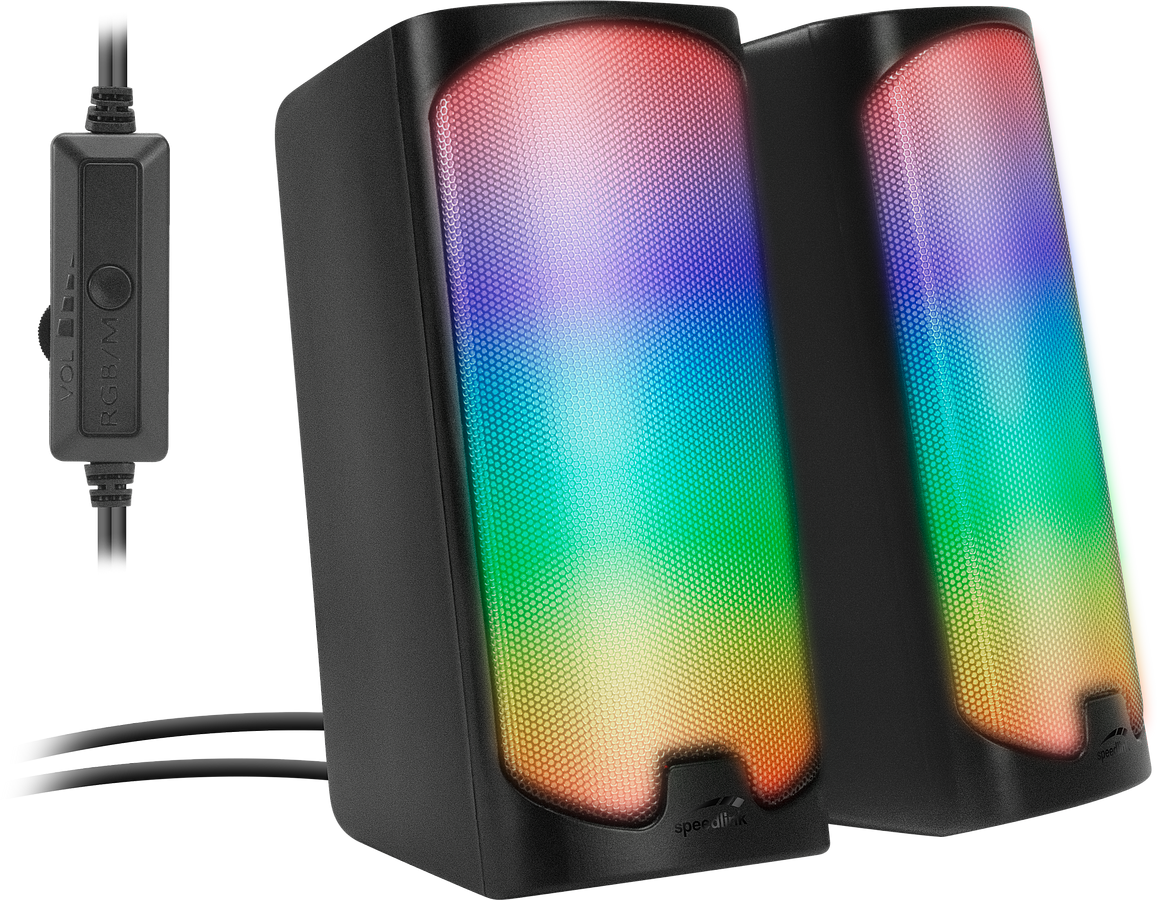 SPEEDLINK TONOS RGB Gaming Stereo Speaker, black - Bild 1