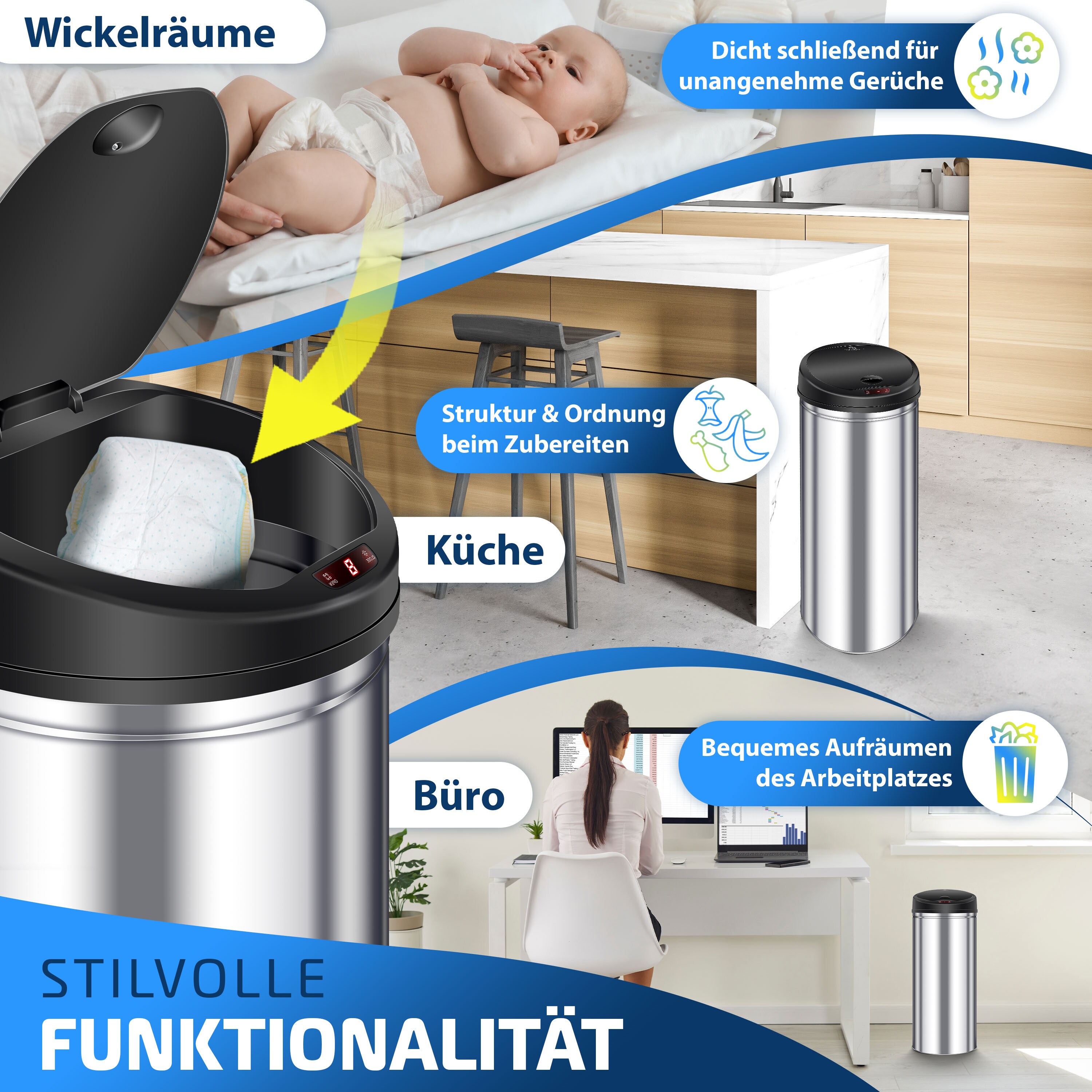 KESSER® Automatischer Mülleimer mit Sensor