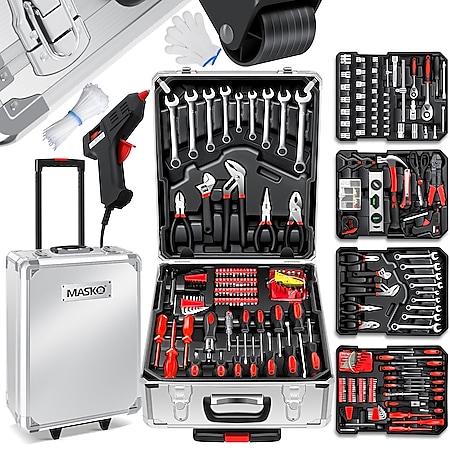 Masko® 969 tlg Werkzeugkoffer Werkzeugkasten Werkzeugkiste Werkzeug Trolley ? Profi ? 949 Teile ? Qualitätswerkzeug - Bild 1