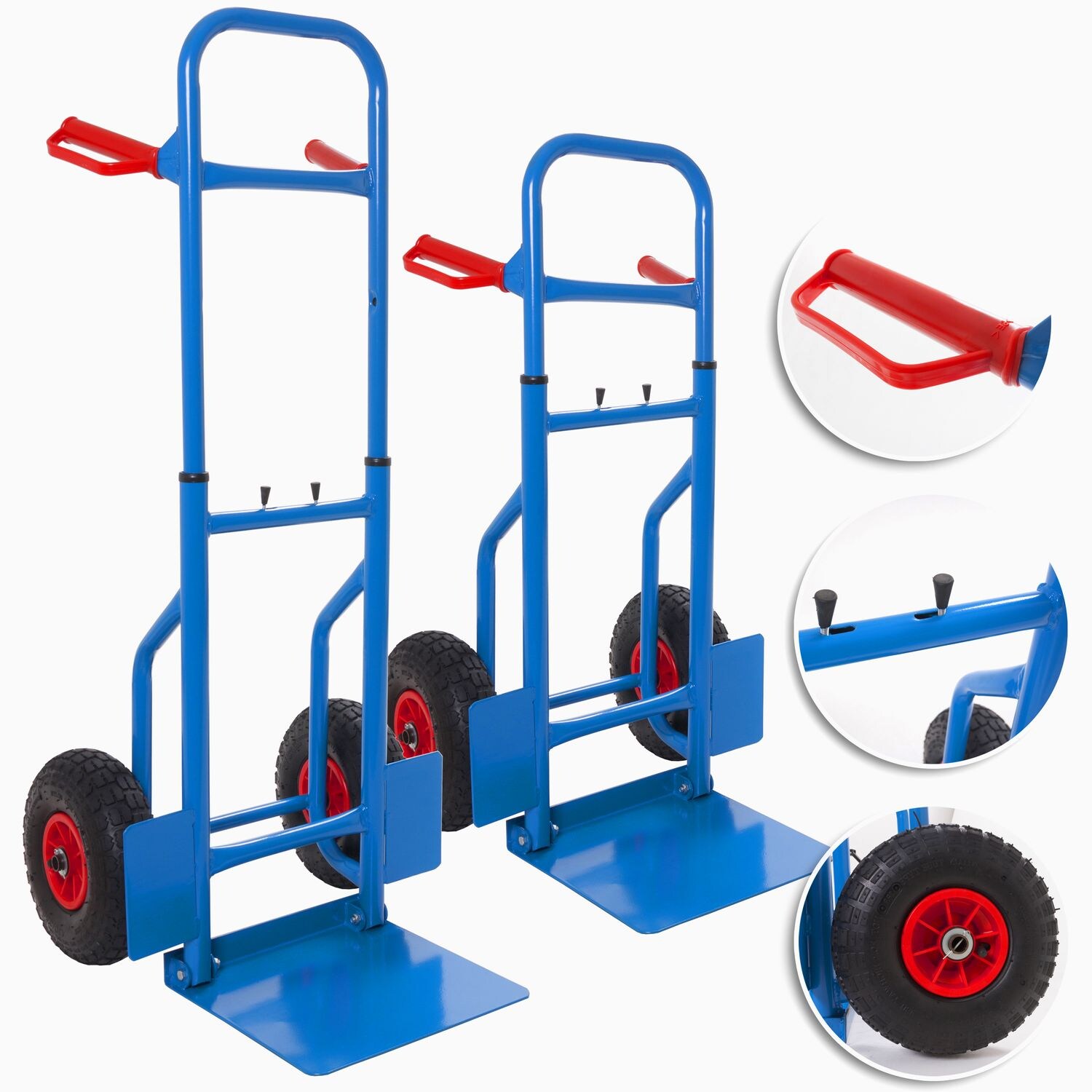 Masko&reg; Sackkarre klappbar 200kg mit Luftbereifung Transportkarre Stapelkarre NEU - Bild 1