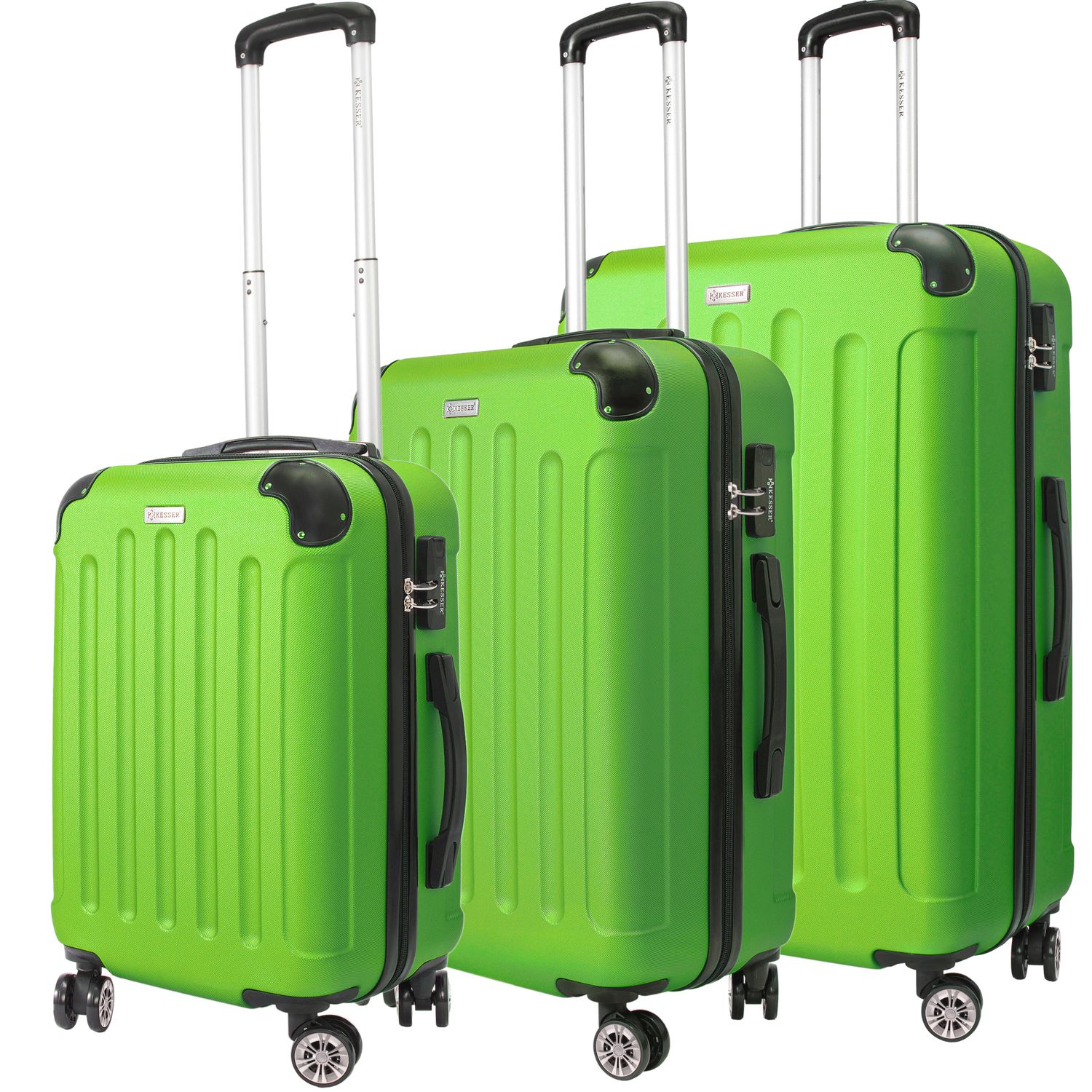 KESSER&reg; 3tlg Reisekoffer Set Trolley Hartschale Hartschalenkoffer Koffer M-L-XL - Bild 1