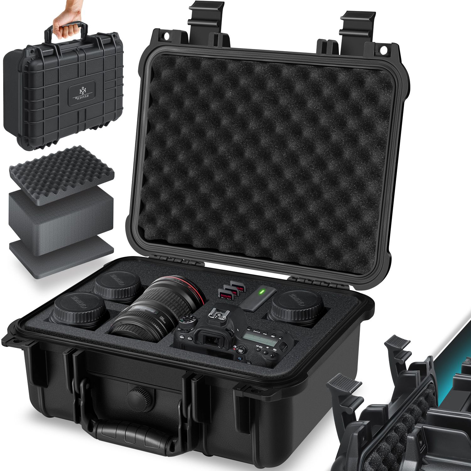 KESSER&reg;  Fotokoffer | Kamerakoffer | Transportkoffer | Schutzkoffer Kamera | Schaumstoff - Bild 1