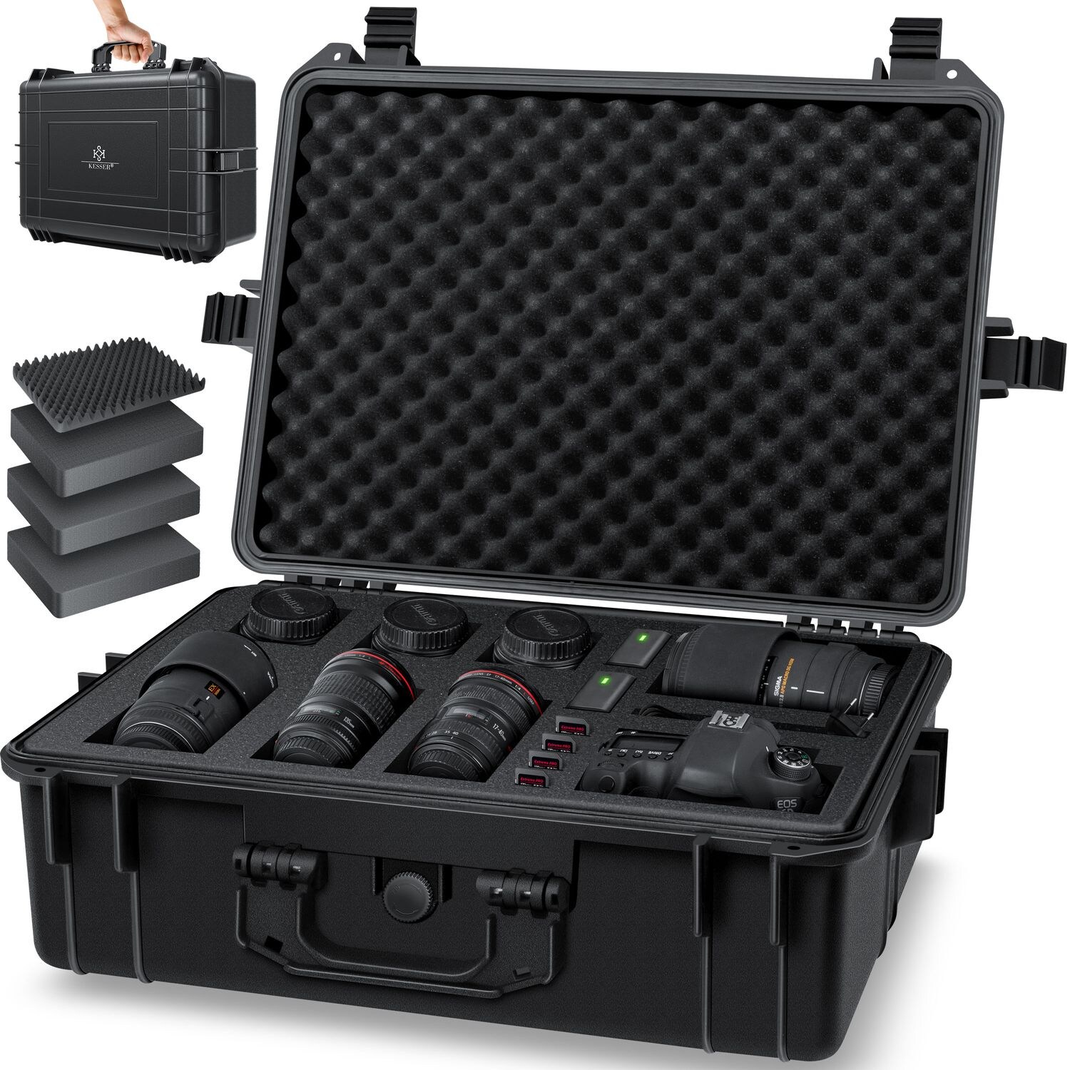 KESSER®  Fotokoffer   Kamerakoffer   Transportkoffer   Schutzkoffer Kamera   Schaumstoff | 04260486787451