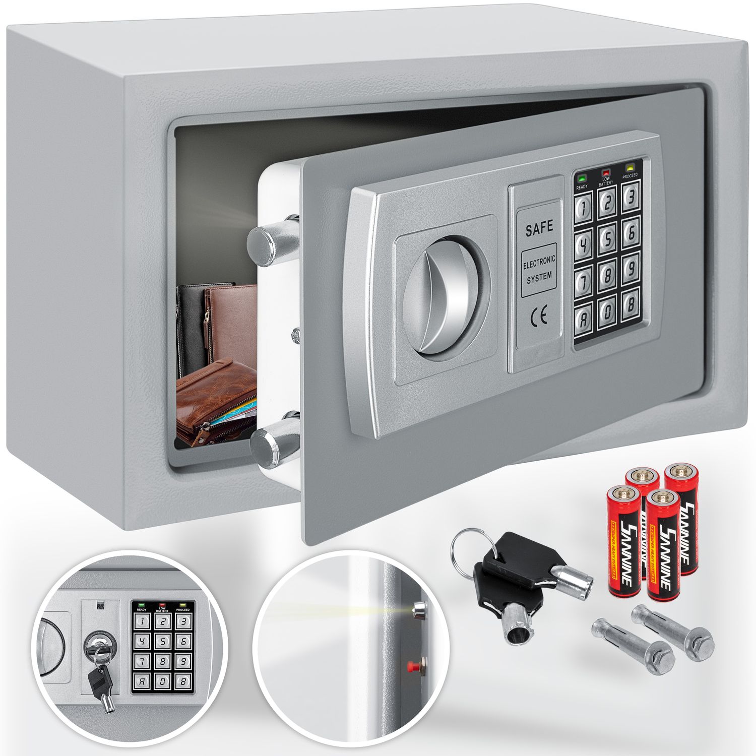 KESSER&reg; Tresor Safe Elektronik-Zahlenschloss 31x20x20cm LED-Anzeige Stahlbolzen - Bild 1