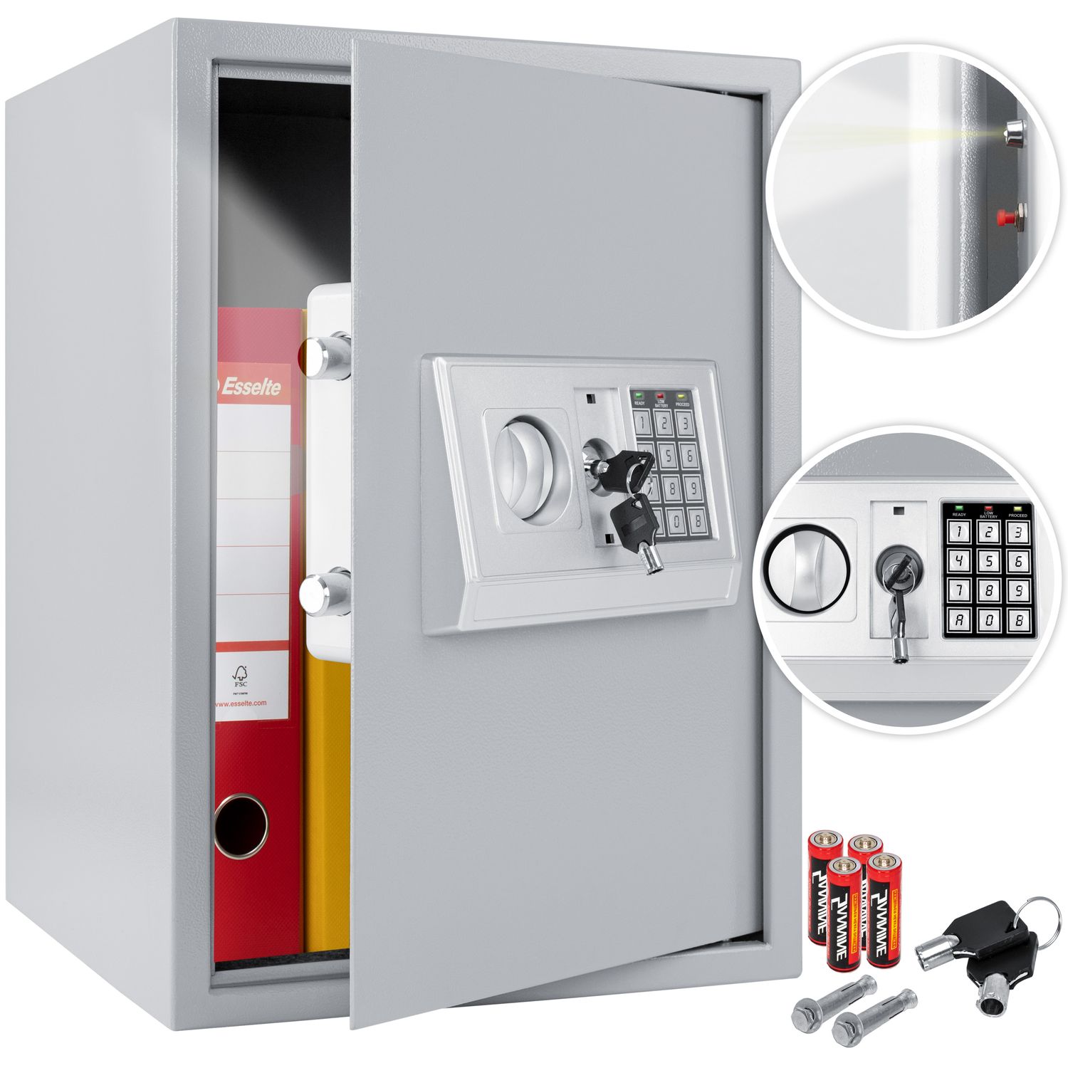 KESSER&reg; Elektronischer Safe Tresor Geldschrank Wandtresor Wandsafe 50x35x34,5 - Bild 1