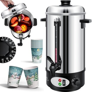 KESSER® Glühweinkessel Edelstahl Glühweinkocher Glühweinautomat Heißgetränkeautomat Wasserkocher Heißwasserspender Kocher Einkochautomat - Bild 1