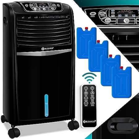 KESSER® 4in1 Mobile Klimaanlage | Fernbedienung | Klimagerät | Ventilator Klimaanlage | 8 L Tank | Timer  | 3 Stufen | Ionisator Luftbefeuchter | Luftkühler | - Bild 1