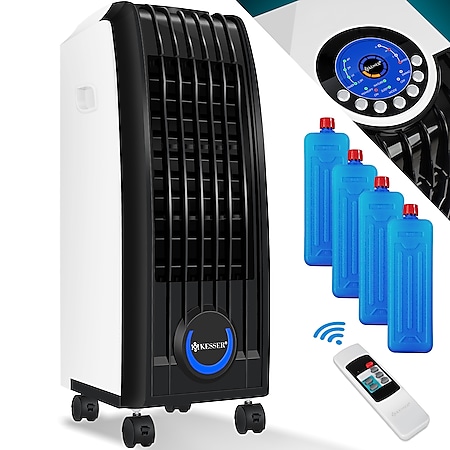 KESSER® 4in1 Mobile Klimaanlage | Fernbedienung | Klimagerät | Ventilator  | 8 L Tank | Timer | 3 Stufen | Ionisator Luftbefeuchter | Luftkühler | - Bild 1