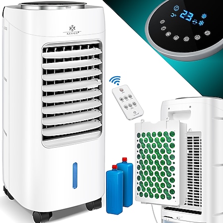 KESSER® 4in1 Mobile Klimaanlage | Fernbedienung | Klimagerät | Ventilator Klimaanlage | 7 L Tank | Timer | 3 Stufen | Ionisator Luftbefeuchter | Luftkühler | - Bild 1