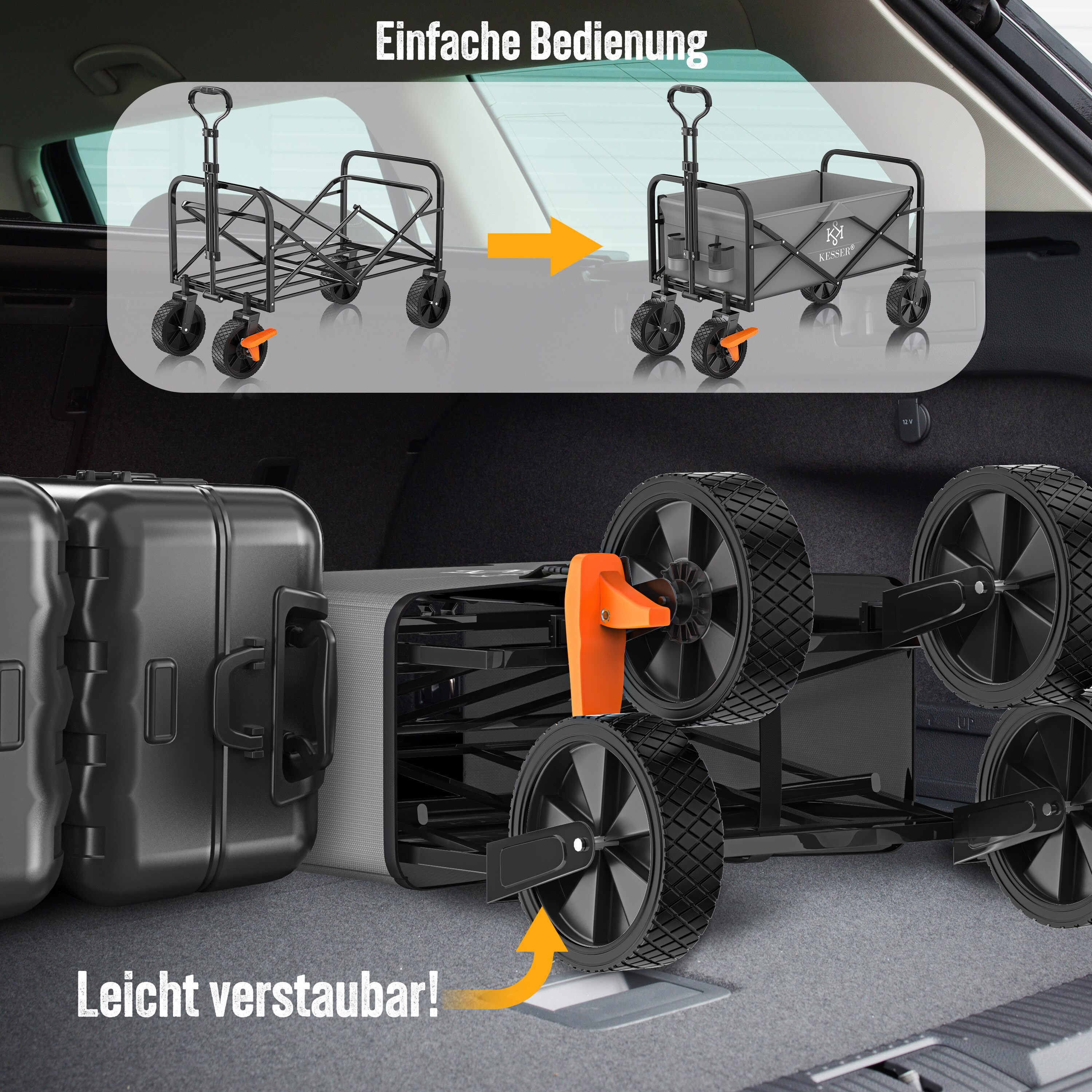 Bollerwagen Abdeckung Wasserdicht - 420D Oxford Schutzhülle 137x56x61cm Mit Kordelzug