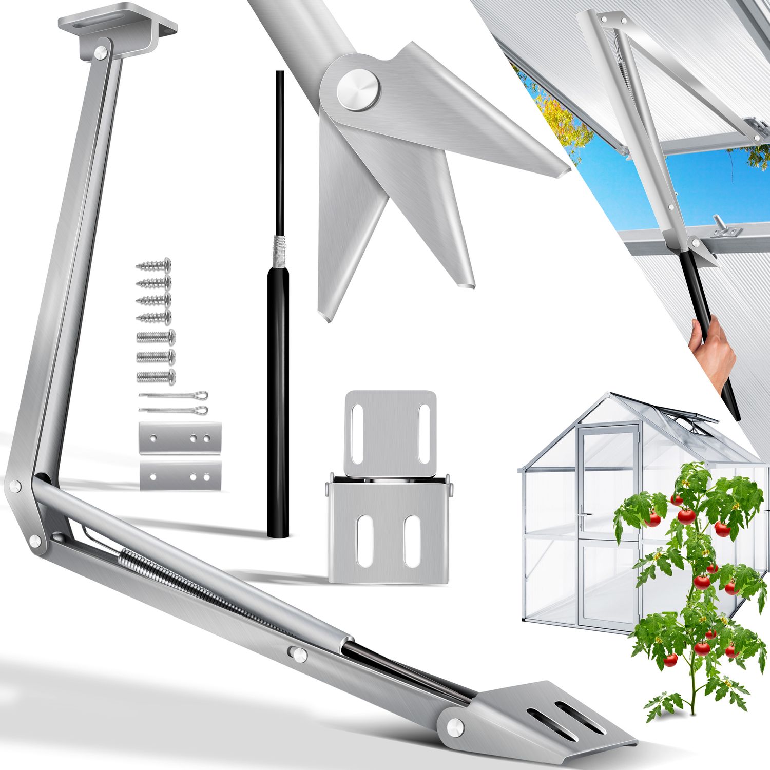 KESSER® Automatischer Fensteröffner für Gewächshaus 7,5 kg Hubkraft