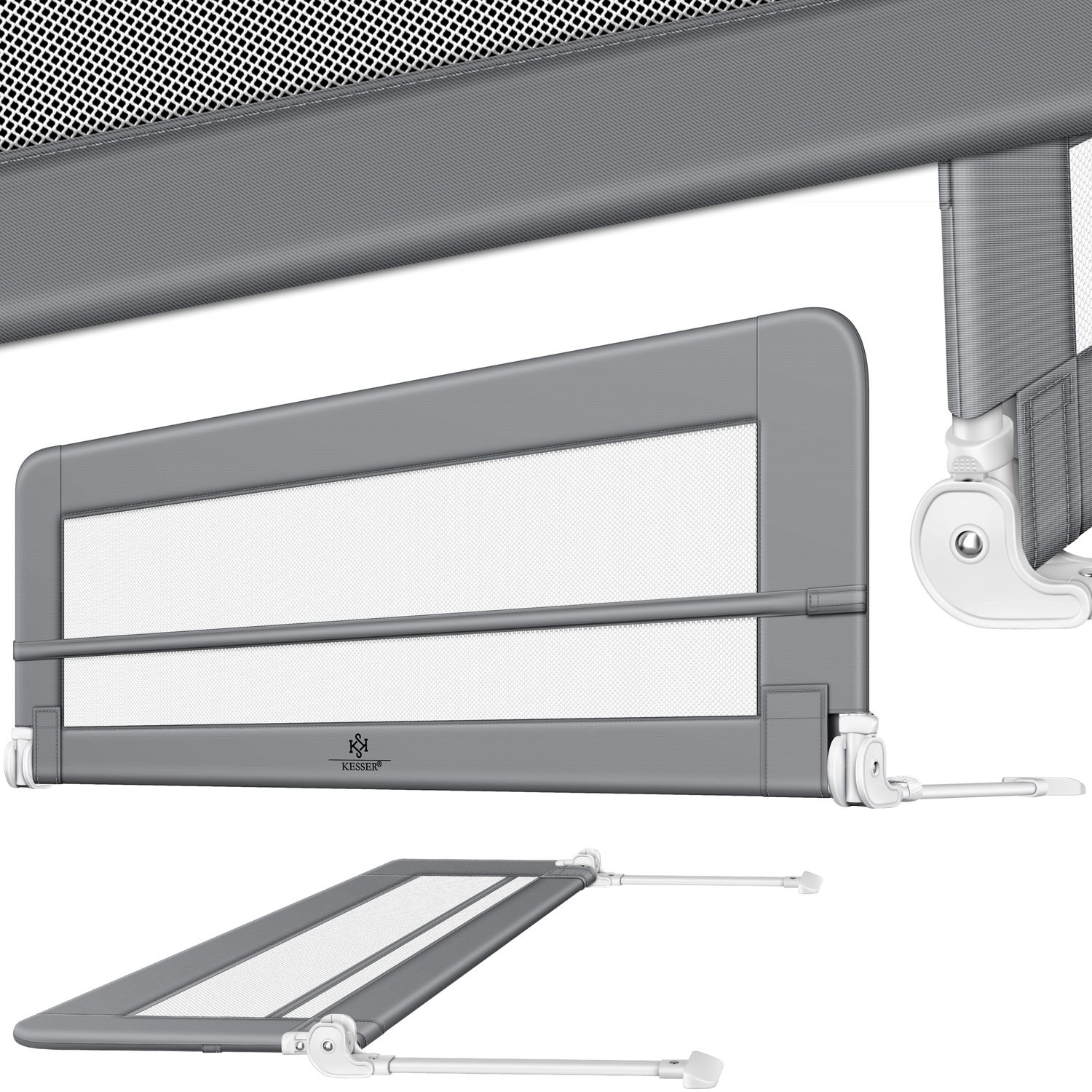 KESSER&reg; Bettgitter Bettschutzgitter Kinderbettgitter f&uuml;r Kinder Babybettgitter Kinderbettschutzgitter - Bild 1