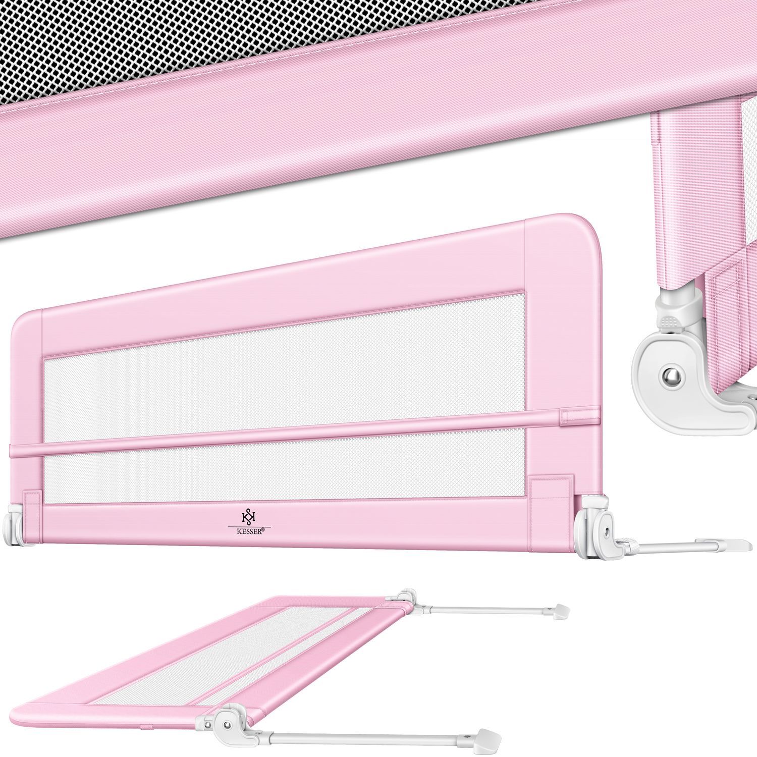 KESSER&reg; Bettgitter Bettschutzgitter Kinderbettgitter f&uuml;r Kinder Babybettgitter Kinderbettschutzgitter - Bild 1