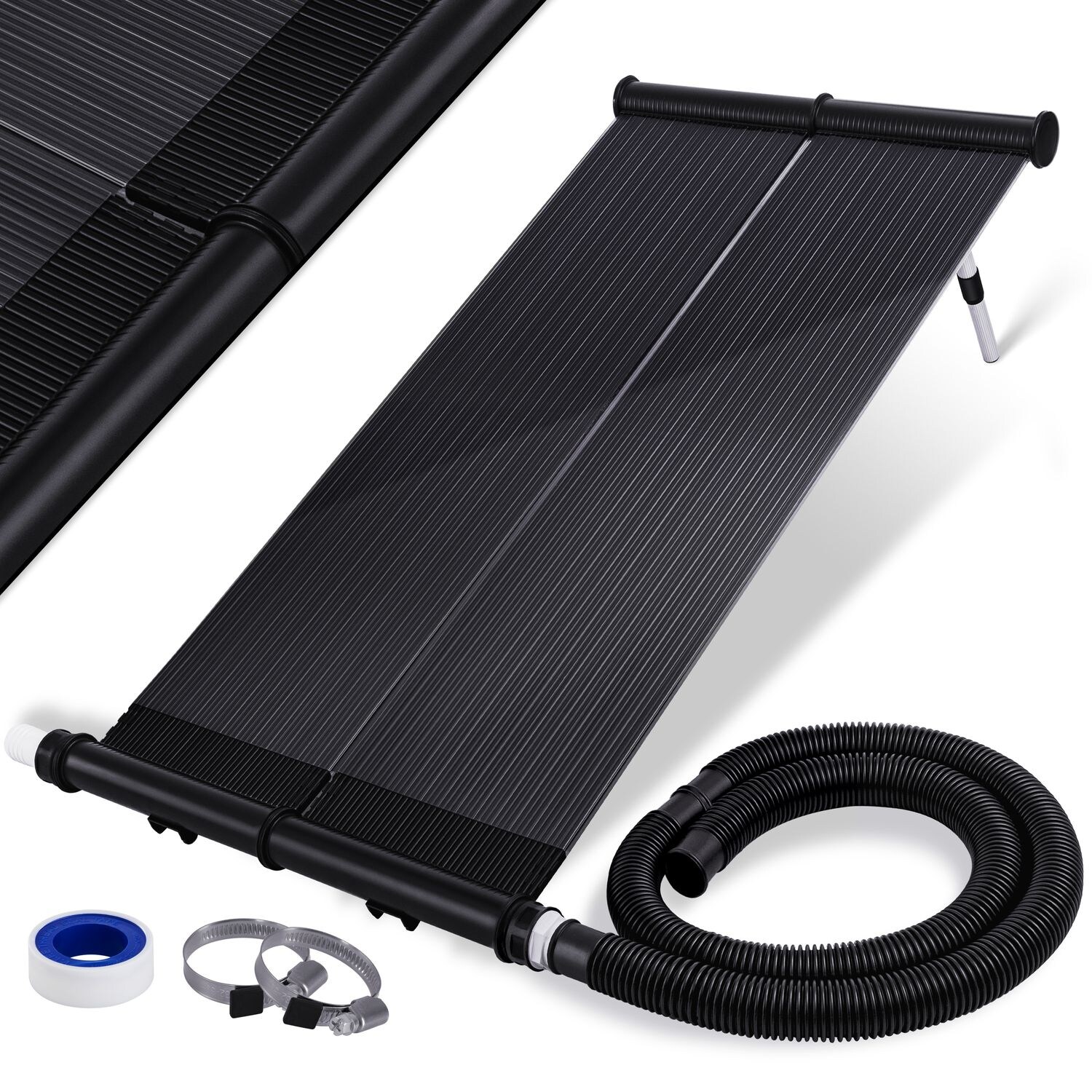 KESSER® Solarkollektor ECO Poolheizung 108 x 74 x 15cm (L x B x H) , Warmwasser Heizung Solarheizung für Pools l UV-beständiger Kunststoff l Durchflussmenge 10.000 Litern pro Stunde | 04260663280270
