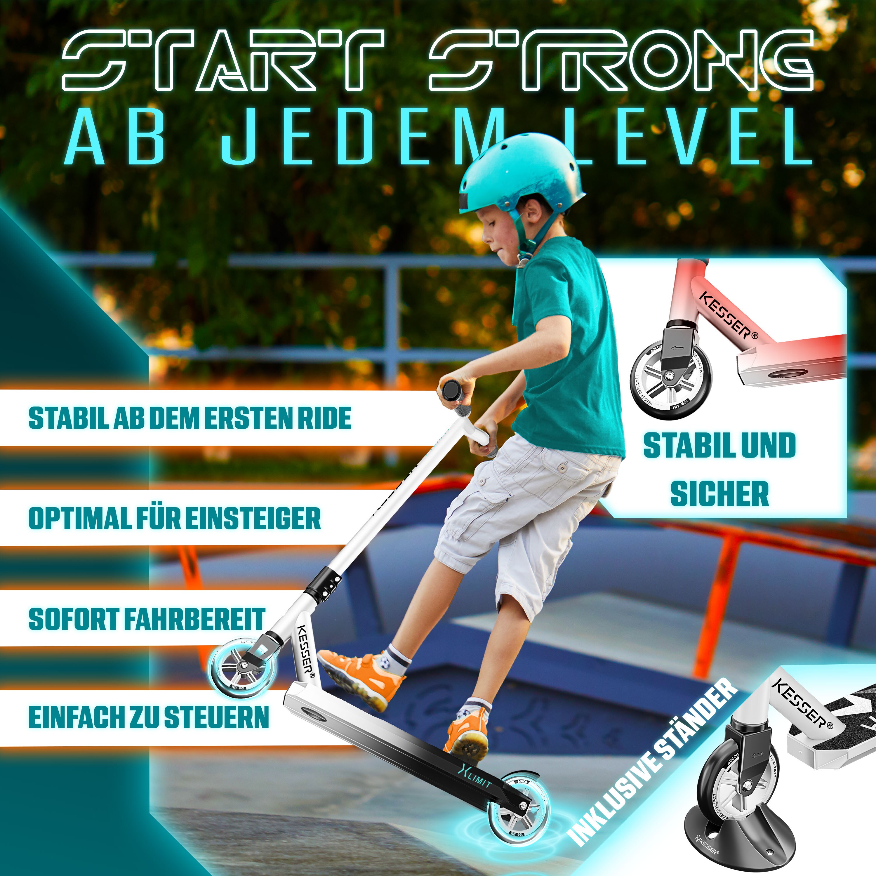 KESSER® Scooter Funscooter Stuntscooter X-Limit -  Produktbild-Vorschau 4
