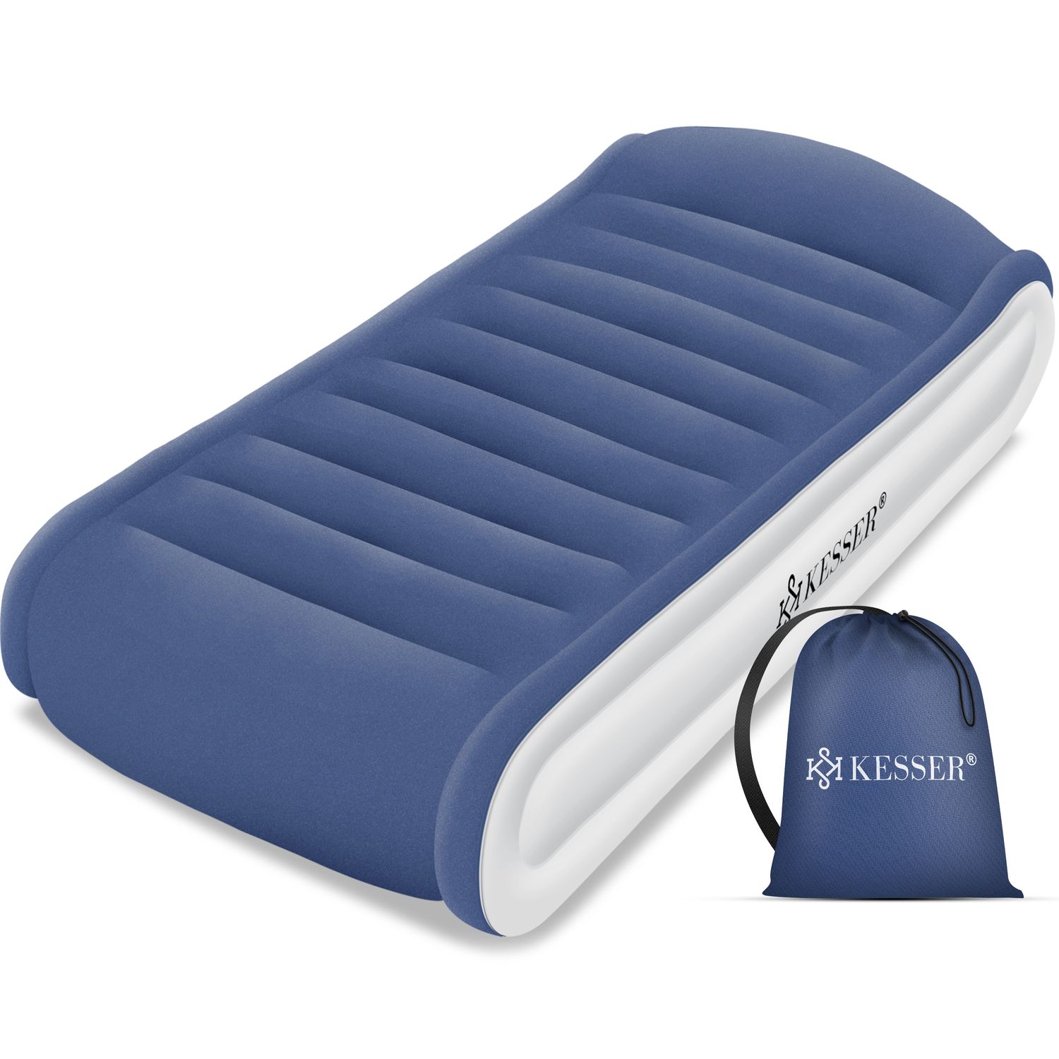 KESSER&reg; Aufblasbare Matratze Deluxe Luftbett mit eingebauter elektrischer Pumpe integrierte erh&ouml;hte aufblasbare Matratze mit Aufbewahrungstasche und integriertem Kopfkissen - Bild 1