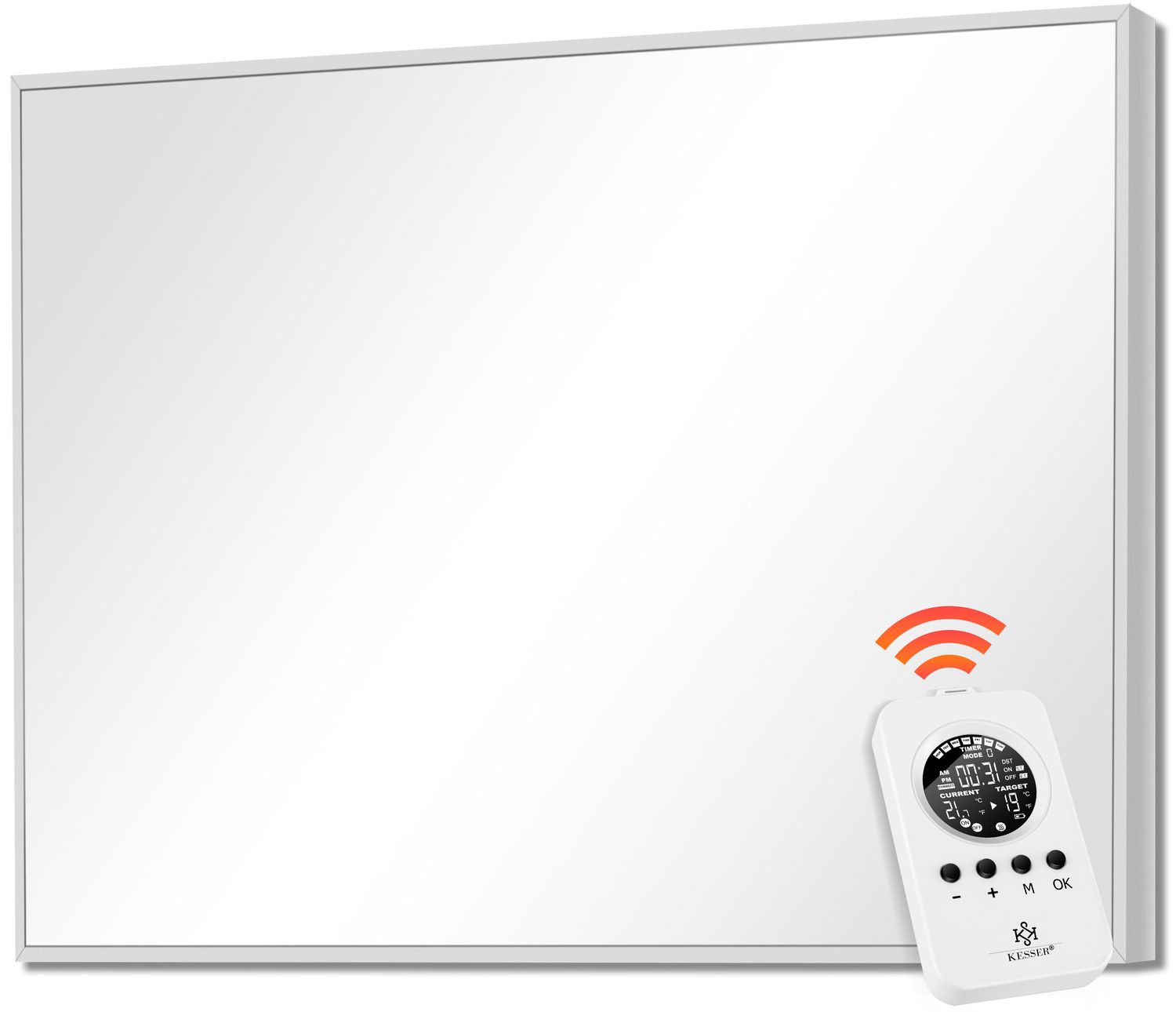 KESSER&reg; Infrarotheizung Mit Thermostat Infrarotheizk&ouml;rper Elektroheizung Infrarot Heizung Wandheizung - 28&nbsp;unterschiedliche Routineprogramme , Heizk&ouml;rper Heizpaneel - Bild 1