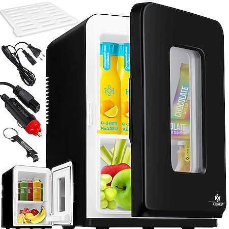 Mini Kühlschrank 2 in 1 Elektrische Kühlbox 15 Liter Tragbare Kühlschränke mit Kühl und Heizfunktion 