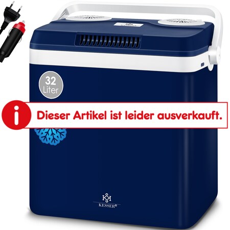 KESSER® 32 L Kühlbox 12V, 230V Stecker, Mini-Kühlschrank
