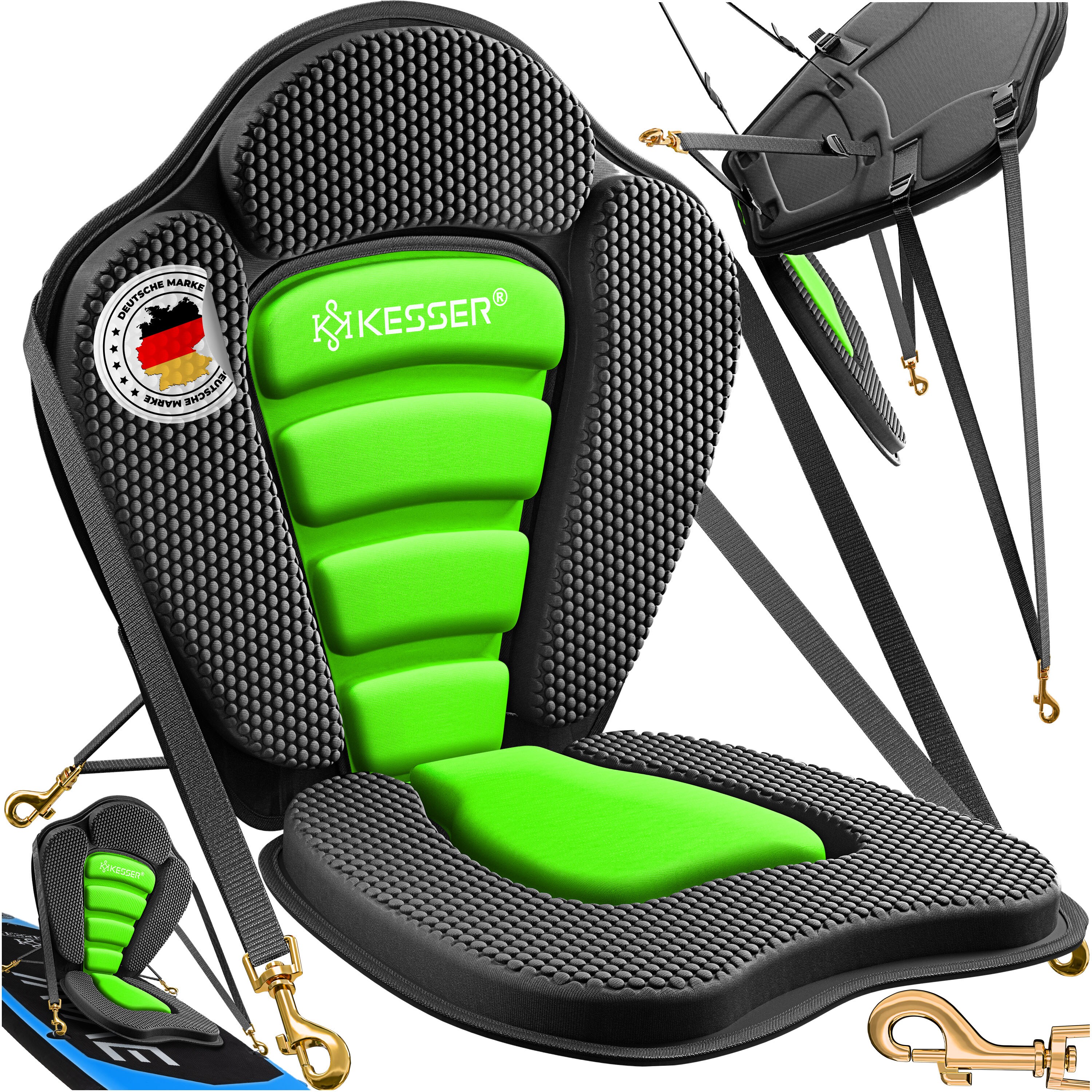 KESSER&reg; Kajak-Sitz f&uuml;r SUP Board Stand Up Paddle Surfboard Sitz SUP Paddling Paddelboards Gepolsterte Sitz 32x38cm, R&uuml;ckenlehne 51x45cm schnell und einfach montiert - Bild 1