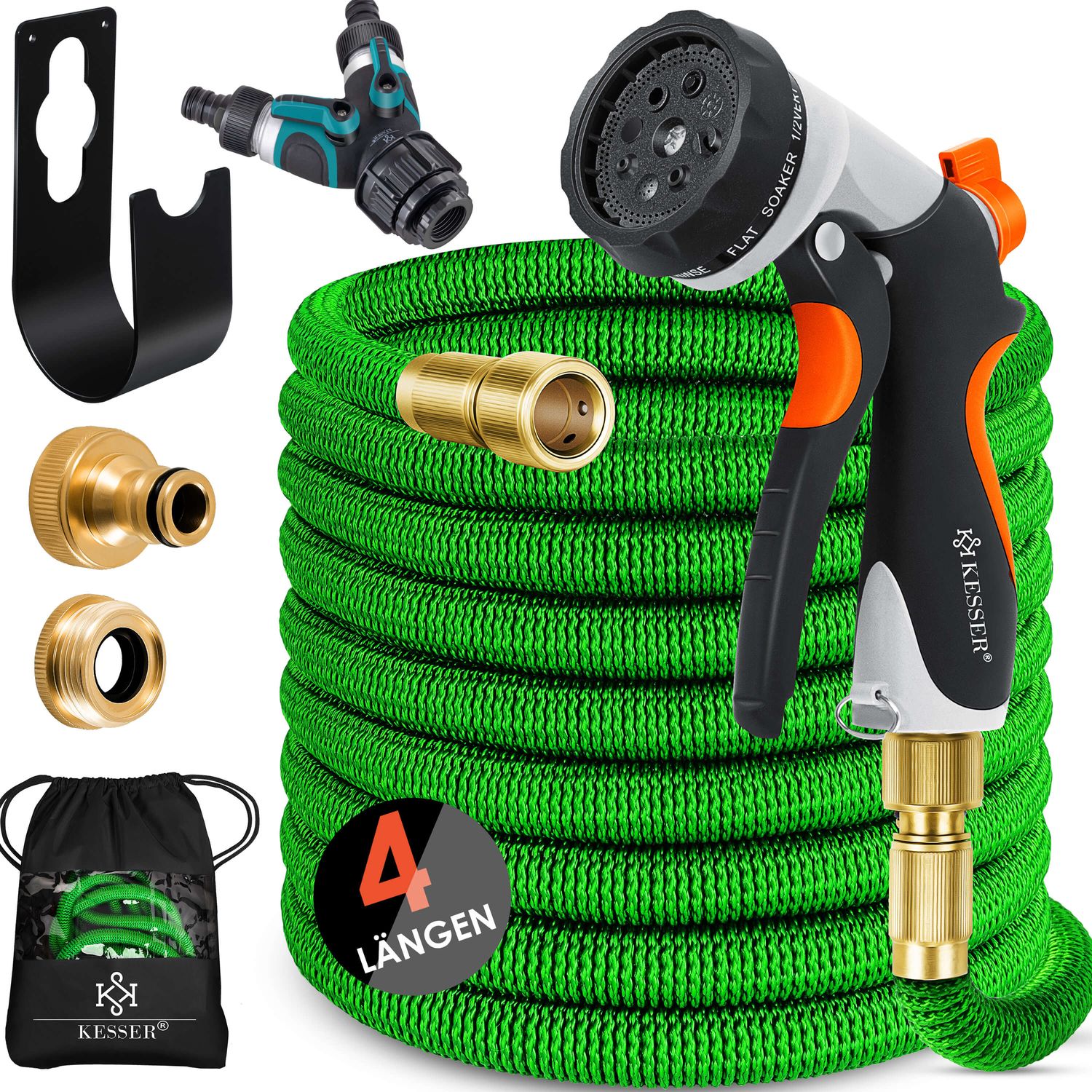 KESSER&reg; Premium Gartenschlauch Flexibler Wasserschlauch dehnbarer Flexischlauch - Bild 1