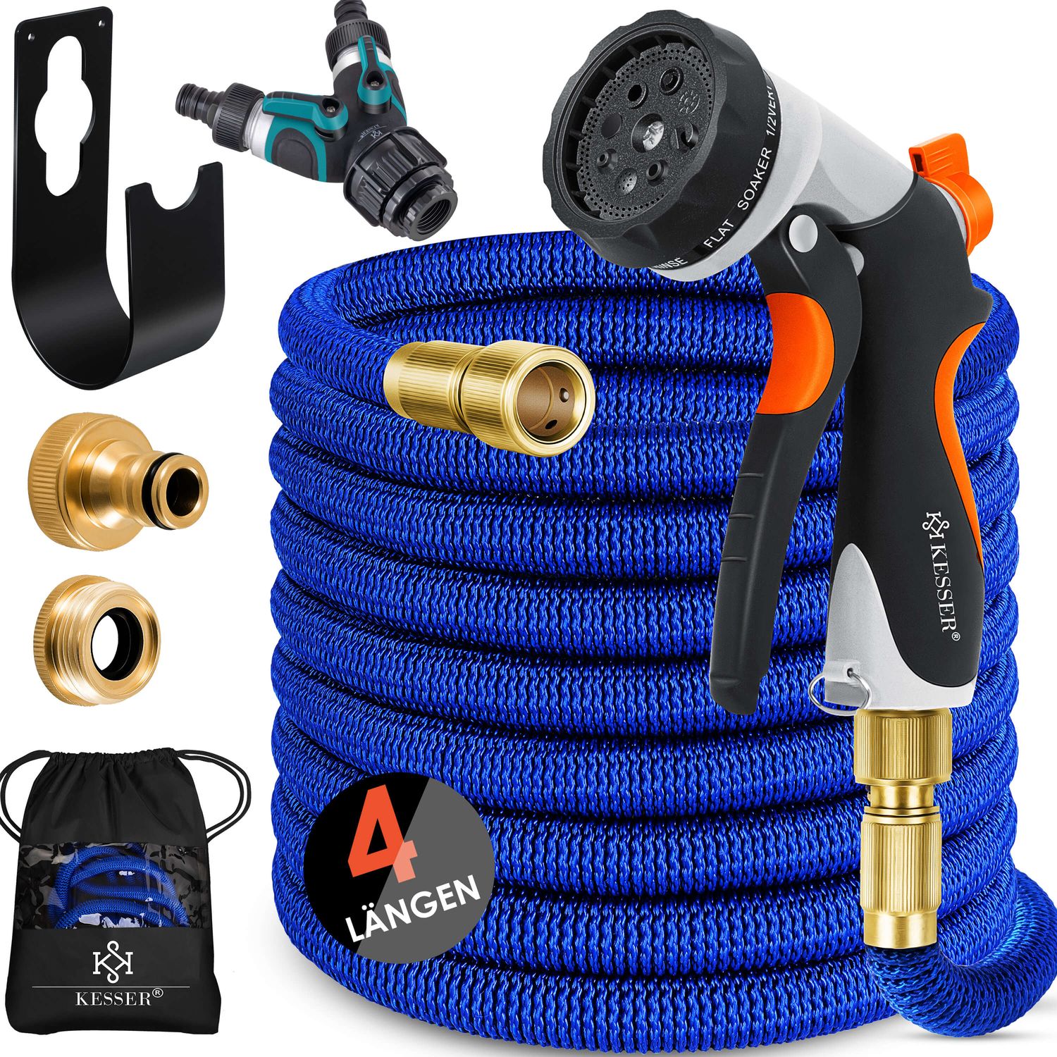 KESSER&reg; Premium Gartenschlauch Flexibler Wasserschlauch dehnbarer Flexischlauch - Bild 1