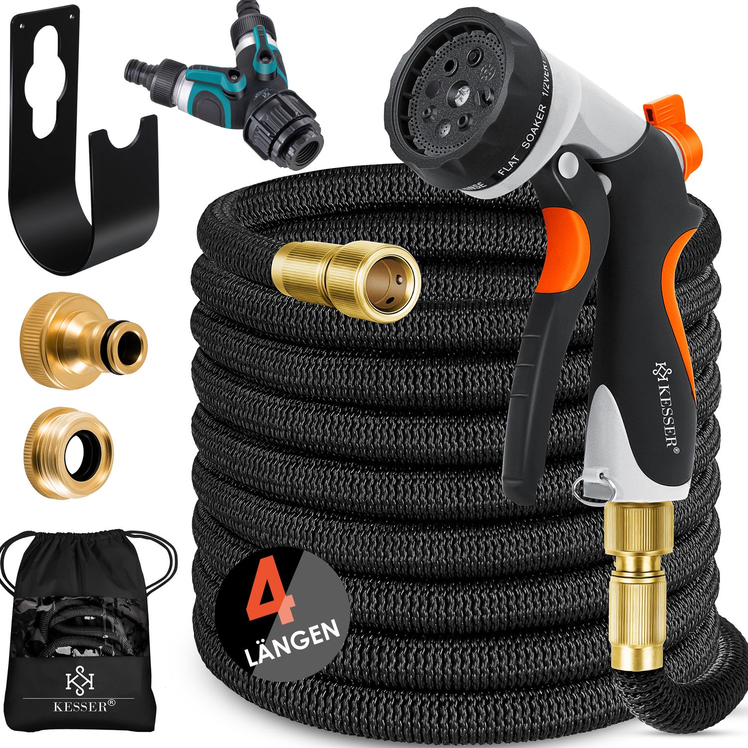 KESSER&reg; Premium Gartenschlauch Flexibler Wasserschlauch dehnbarer Flexischlauch - Bild 1